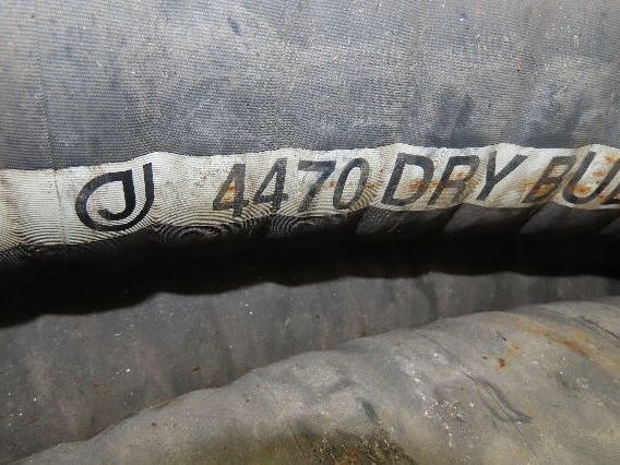 Jason 4470 Dry Bulk Material Rubber Suction Hose 5"x 50'