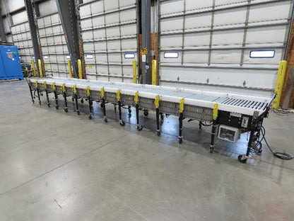 ConveyX 30"x 24-40' Expandable Powered Roller Flex Conveyor Portable 115V