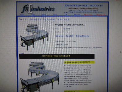 ConveyX 30"x 24-40' Expandable Powered Roller Flex Conveyor Portable 115V