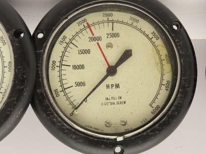 Acco Helicoid Gage 2C506-0892-07 HPM Pressure Gauge 0-5000 Lot of 3