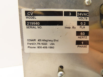 Conair CV-3 Flow Control Valve for Bulk Material Line Receiver 3" Pipe