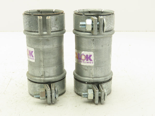 HP Metflo Instalok 2-1/2"x6" Galvanized Vacuum Coupling Lot of 2