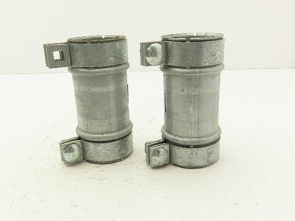 HP Metflo Instalok 2-1/2"x6" Galvanized Vacuum Coupling Lot of 2