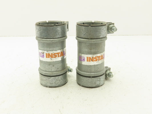 HP Metflo Instalok 2-1/2"x6" Galvanized Vacuum Coupling Lot of 2
