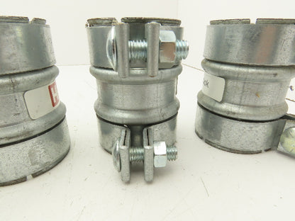 HP Instalok 2-1/2"x4" Galvanized Vacuum Coupling Lot of 5