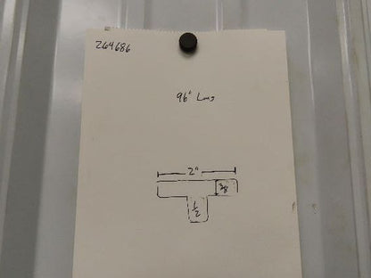 Press Brake Die 96" Long 2" Wide Flat Die 3/8" Thick 1/2" Tang