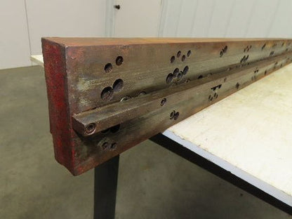 Press Brake Die 63" Long 3/8" Wide Flat U Die 50" Material 1/2" Tang