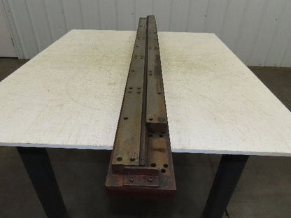 Press Brake Die 63" Long 3/8" Wide Flat U Die 50" Material 1/2" Tang