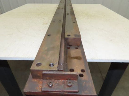 Press Brake Die 63" Long 3/8" Wide Flat U Die 50" Material 1/2" Tang
