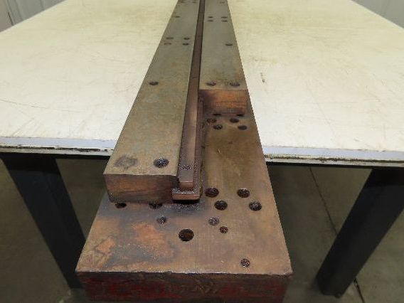 Press Brake Die 63" Long 3/8" Wide Flat U Die 50" Material 1/2" Tang