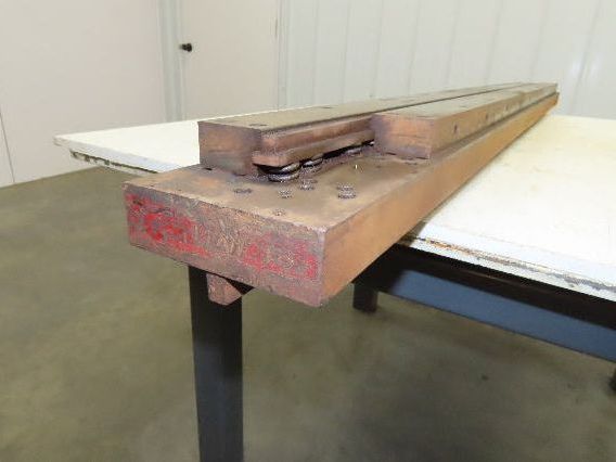 Press Brake Die 63" Long 3/8" Wide Flat U Die 50" Material 1/2" Tang