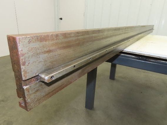 Press Brake Die 96-3/4" Long 5" Wide Flat Die 1" Thick 1/2" Tang