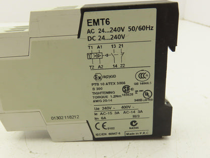 Eaton EMT6 Thermistor Motor Protection Relay 24V Lot of 2