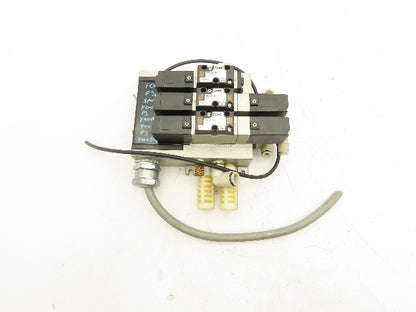 SMC VFR2200-5FZ Pneumatic Solenoid Valve Assembly Manifold 2 Double 1 Single