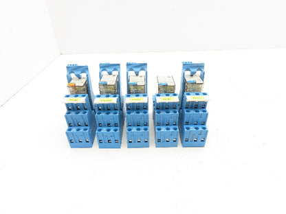 Finder 55.33.9.024.0010 Terminal Relay Socket 24V Coil Lot of 5