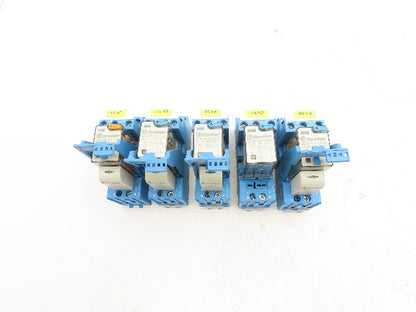 Finder 55.33.9.024.0010 Terminal Relay Socket 24V Coil Lot of 5