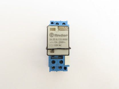 Finder 56.32.8.125.0000 Terminal Relay Socket 125V Coil Lot of 3