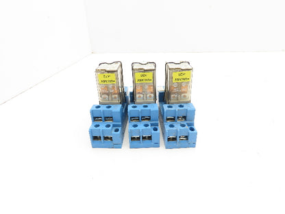 Finder 56.32.8.125.0000 Terminal Relay Socket 125V Coil Lot of 3