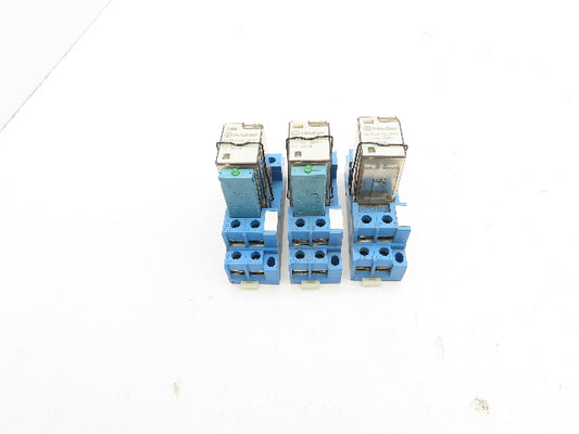 Finder 56.32.8.125.0000 Terminal Relay Socket 125V Coil Lot of 3
