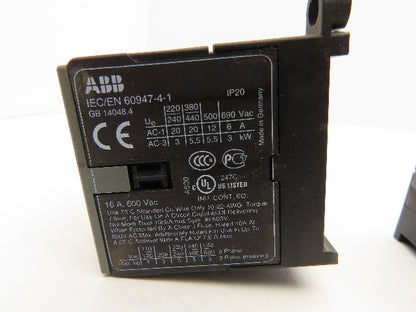 ABB B7S-30-01 Mini Contactor 600V 16A Lot of 2