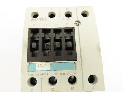Siemens 3RT1 535-1AK60  3-Pole Contactor 600V 3PH 120V Coil