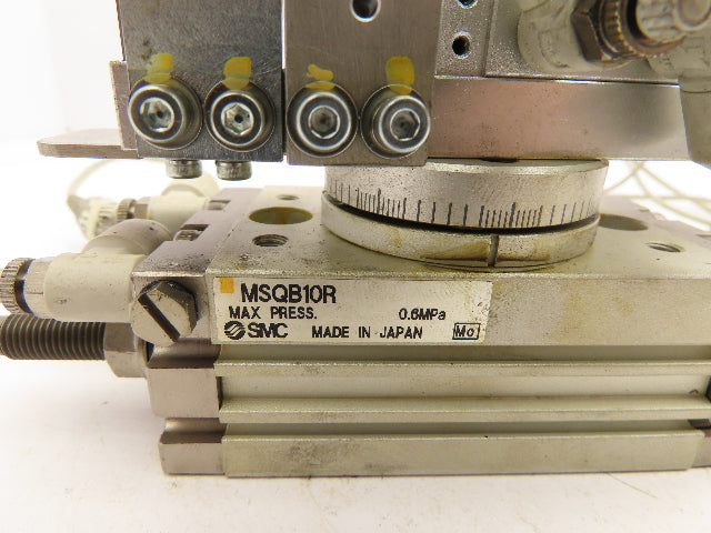 SMC MSQB10R Compact Rotary Table Pneumatic Cylinder 180° Adjustable