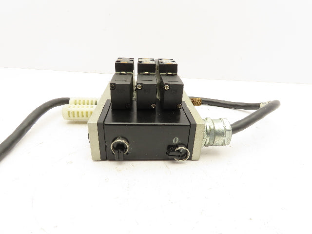 SMC VFR2200-5FZ Pneumatic Solenoid Valve Assembly Manifold 2 Double 1 Single