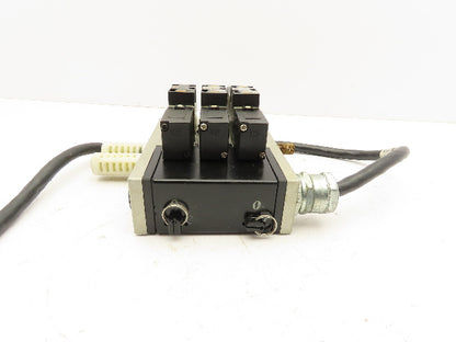 SMC VFR2200-5FZ Pneumatic Solenoid Valve Assembly Manifold 2 Double 1 Single