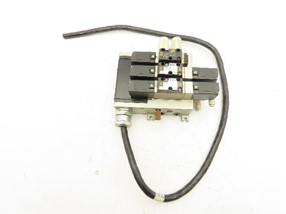 SMC VFR2200-5FZ Pneumatic Solenoid Valve Assembly Manifold 2 Double 1 Single