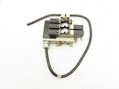 SMC VFR2200-5FZ Pneumatic Solenoid Valve Assembly Manifold 2 Double 1 Single