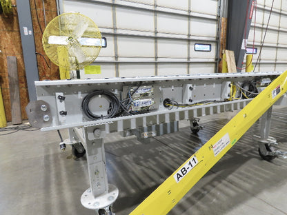 ConveyX 52"x 20' MDR Motorized Roller Conveyor 48"BF Manual Drive Thru Gate 115V