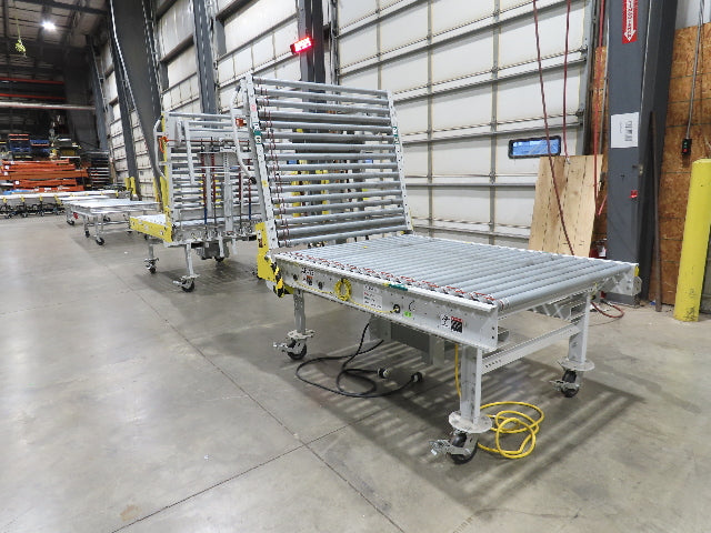 ConveyX 52"x 20' MDR Motorized Roller Conveyor 48"BF Manual Drive Thru Gate 115V