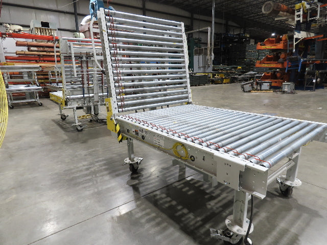ConveyX 52"x 20' MDR Motorized Roller Conveyor 48"BF Manual Drive Thru Gate 115V