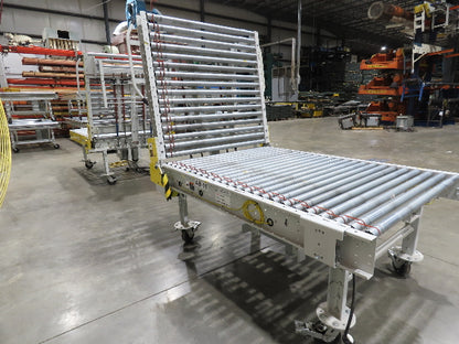 ConveyX 52"x 20' MDR Motorized Roller Conveyor 48"BF Manual Drive Thru Gate 115V