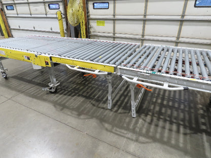 ConveyX 52"x 20' MDR Motorized Roller Conveyor 48"BF Manual Drive Thru Gate 115V