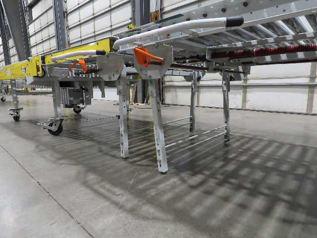 ConveyX 52"x 20' MDR Motorized Roller Conveyor 48"BF Manual Drive Thru Gate 115V