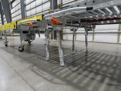 ConveyX 52"x 20' MDR Motorized Roller Conveyor 48"BF Manual Drive Thru Gate 115V