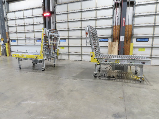 ConveyX 52"x 20' MDR Motorized Roller Conveyor 48"BF Manual Drive Thru Gate 115V