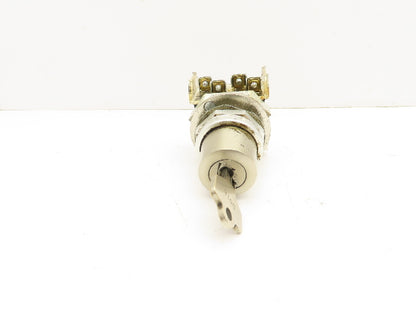 Allen Bradley 800T-N61KF4 Cylinder Lock 4 Position Switch Keyed Maintained 30mm