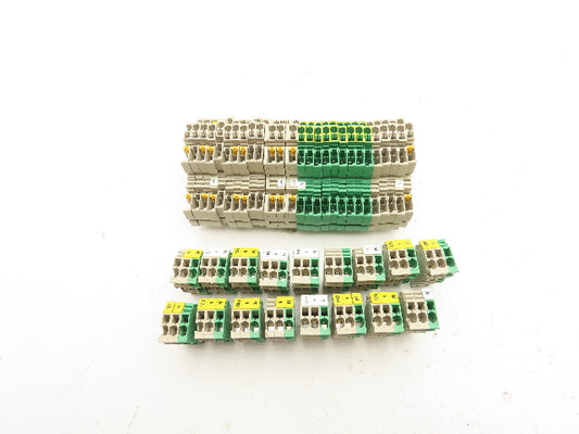 Weidmuller ZDT 2,5/2 Double Tier Terminal Block Cross Connector Lot of 18