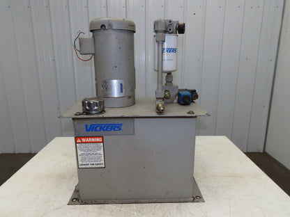 Vickers PSSP System-Pak II Hydraulic Power Unit 12gal 5gpm Pump 1000psi 3Hp 460V