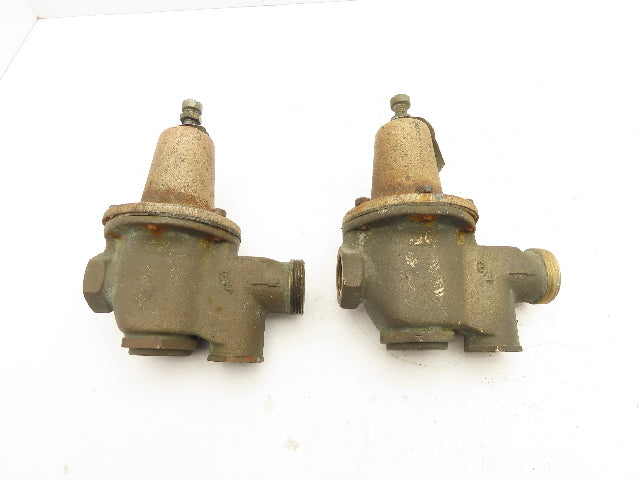 Watts 5M3/U5 Water Pressure Regulator Valve 3/4" Brass 25-75psi  Lot of 2