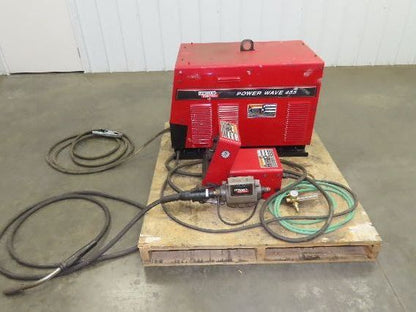 Lincoln Power Wave 455 Mig Welder 450 Amp Wire Feed Welding Power Supply Tested