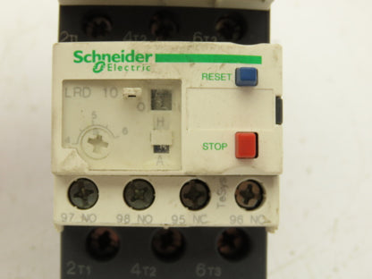 Schneider Electric C1 D09 Contactor Thermal Overload Relay LRD 10 120V Coil