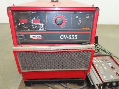 Lincoln CV 655 Mig Welder 650A Welding Power Source DH-10 Double Header 3Ph