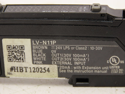 Keyence LV-N11P Digital Laser Sensor Amplifier Module