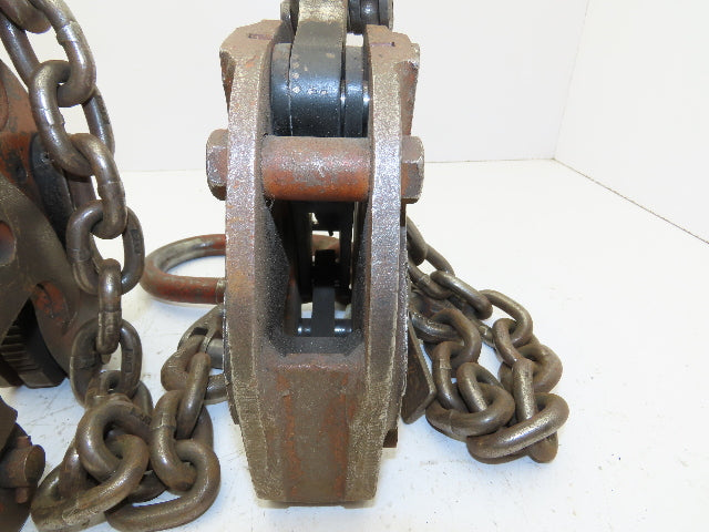 Renfroe Model TL 1 Ton Plate Lifting Clamps 1" to 1-1/2" Grip 2-Leg Chain Sling