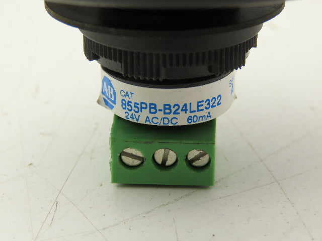Allen Bradley 855PB-B24LE322 Light Tower Signal Green 24V AC/DC 22mm LED