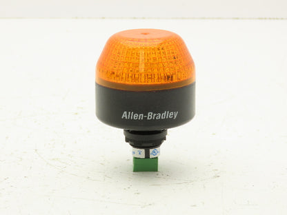 Allen Bradley 855PB-B24LE522 Amber Selectable Flashing Steady LED 24V AC/DC 22mm