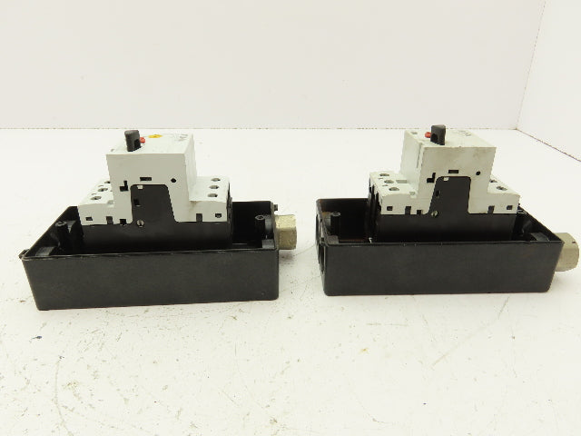 Eaton XTPB1P6BC1 Manual Motor Starter Enclosure 1.6A 600V Lot of 2